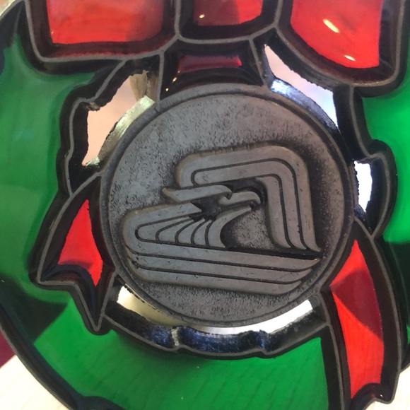 Bird Ornament stain glass with metal - Picture 5 of 13